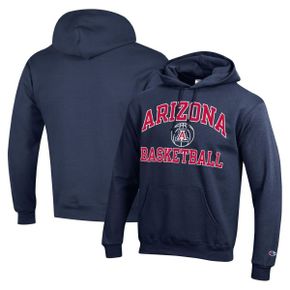 4876910 Champion Mens Navy Arizona Wildcats Basketball Icon Powerblend Pullover Hoodie