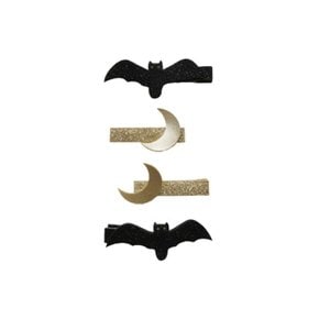 Bat Noir Hair Clips Set
