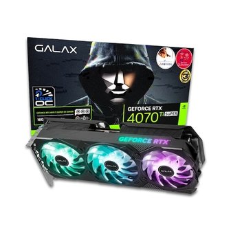  갤럭시 GALAX 지포스 RTX 4070 Ti SUPER EX GAMER BLACK OC D6X 16GB