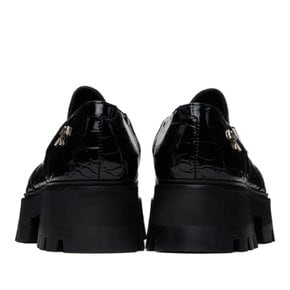 지엠비에이치 블랙 청키 차팔 로퍼 FGBHMCHCP090T1 BLACK EMBOSSED PLEAT