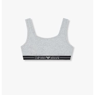 EMPORIO ARMANI 여성 라인 로고 밴딩 브라렛 스포츠 브라탑 (0825181531)