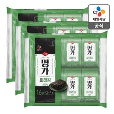 [본사배송] 명가 파래김 4g*16봉 X 3개 (총 48봉)
