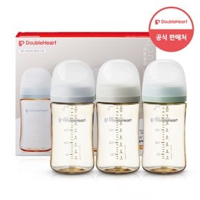 모유실감 3세대 PPSU 젖병 모먼트 트리플팩 240ml (젖꼭지미포함)