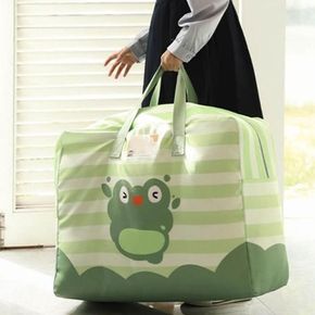 파우치 깜찍한 동물 그림 이불 스트라이프 출산백 출산용품