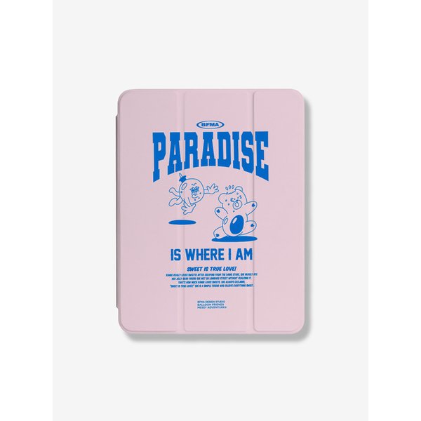 3단 아이패드 케이스 - 파라다이스 (핑크, 블랙, 그레이)