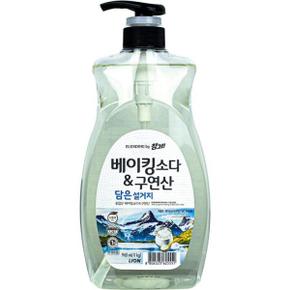 라이온 참그린 베이킹소다 구연산 담은설거지 1kg X ( 2매입 )