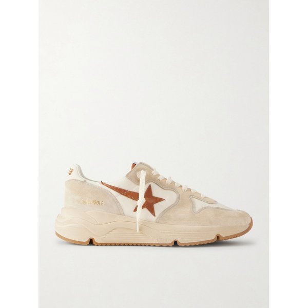 러닝 솔 가죽 트리밍 스웨이드 스니커즈 46376663162998672