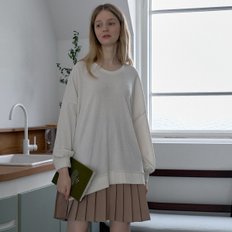 Unbalanced Oversize Knit - IVORY