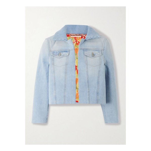 크롭 데님 재킷 블루 1647597356021508