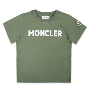 몽클레어 24 S/S 키즈 레터링 로고 프린팅 반팔(카키) 8C00013 89AFV 89A