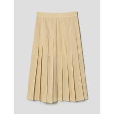 [정상가139,000원] Cotton Blend Pleats Skirt  Butter (WE3527T14E)