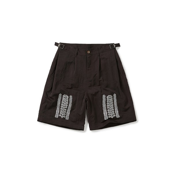 Fern nylon shorts / Brown