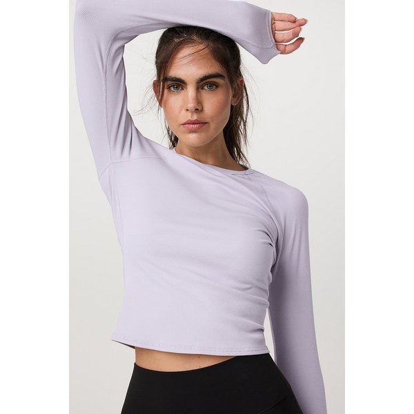 [여성] 롱 슬리브 포즈 크루 _ 라이트 퍼플 VR25321035000