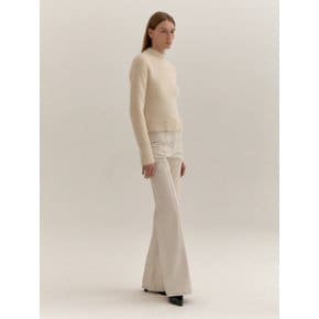 OFF WHITE COTTON FLARED PANTS (OFF WHITE)