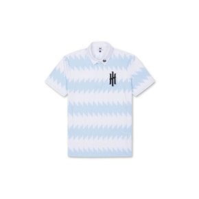 WAAC(왁골프)[WAAC X Iron Heads] Bold Zig Zag Stripe Polo_WMTCM24608LBX