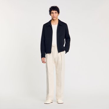 산드로옴므 [SANDRO HOMME] 니트 카라 집업 SH25S3MRJ0699