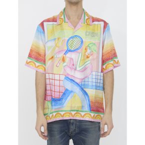 Mens shirt MS24-SH-003-03 MULTICOLOR