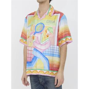 Mens shirt MS24-SH-003-03 MULTICOLOR