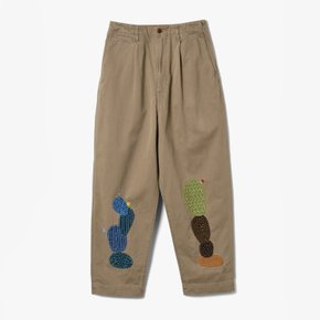 /캐피탈/CHINO HIGH WAISTED NIME PANTS (CACTUS EMBROIDERY)/남성 치노 팬츠/KAE1M30000
