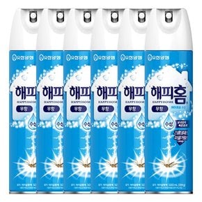 해피홈 에어로솔 수성 무향 500ml X 6개