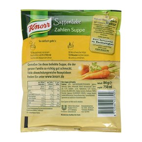 크노르 Knorr 알파벳모양 누들 야채스프 82g