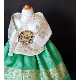 정원한복 다감 당의 초록 여아한복 돌 백일 전통한복 어린이집 명절한복