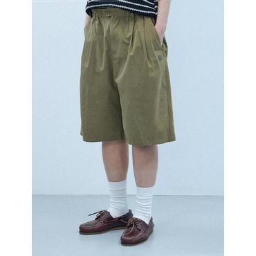 원더플레이스 [꼬모니노즈] 남녀공용 TWO TUCK BUTTON SHORT PANTS [4COLOR]