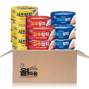 사조 살코기참치 100g 6입 + 고추참치 100g 6입 + 마일드참치 100g 6입