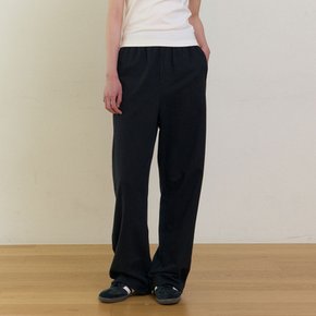 Cotton String Sweat Pants (Black)