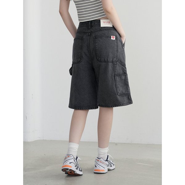 W1096 CARPENTER BERMUDA PANTS_BLACK