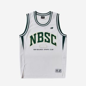 유니 NBSC 메쉬 슬리브리스 10화이트 NBNGEB2543