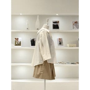 [여주점] 여성 7부 소매 오픈 카라 셔츠 블라우스 (L262MSC060)