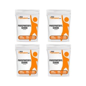 BulkSupplements 벌크서플리먼트 포스파티딜세린분말 가루 100g (333회분) 4팩