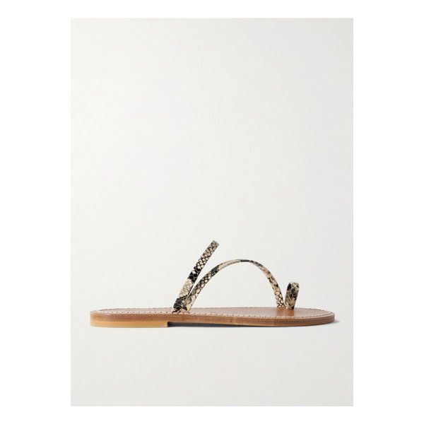 악티움 스네이크 가죽 슬라이드 46376663162859892