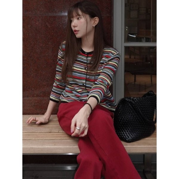 [02._days PICK]멀티 컬러 스트라이프 가디건