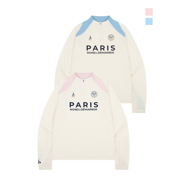 [남녀공용] PARIS 블록 코어 하이넥 롱 슬리브