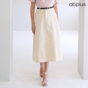 ab.plus 베이직 벨트SET A라인 롱 스커트 (LSY5MS82A)