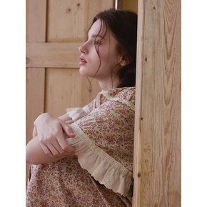 여성 마멀레이드 코튼 반소매 라운드넥 원피스 잠옷