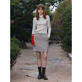 [Signature] MIENNE Tweed Wool Mini Skirt_Beige