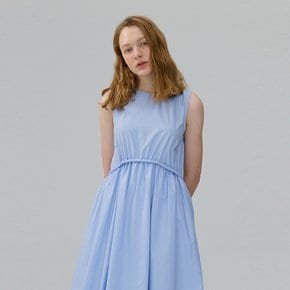 Piped Waist Dress_SKY BLUE