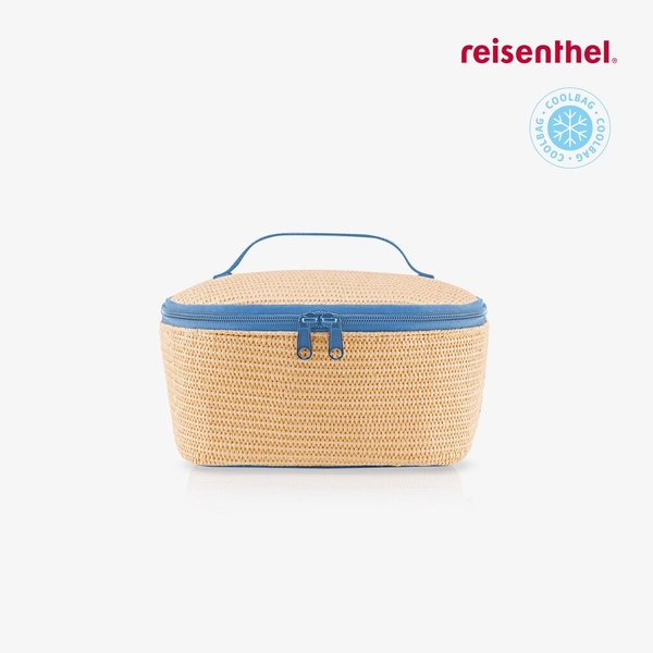 쿨러백 S 포켓 보온보냉백 라피아 블루