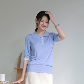 [최초가 89,000원][르포엠]페어리 썸머 버튼 카라니트 4종세트