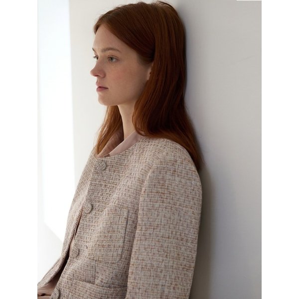 [리퍼브] CLASSIC TWEED JACKET BEIGE