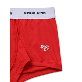 BASIC LOGO BOXER BRIEFS RED