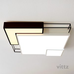 VITTZ 비츠조명 LED 로에라 방등 50W 블랙
