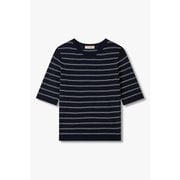 스트라이프 패턴 크루넥 니트 IA15252380146