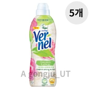 버넬 고농축 섬유유연제 그린피오니화이트티 900ml 5p