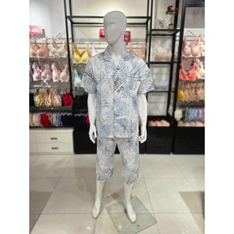 비너스 [시흥점] (SH) 비너스 면 60수 고밀도 아사 잎사귀 나염 남성 파자마[VPA4532M-MT]