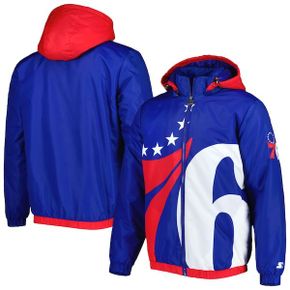 [해외] 984741 스타터 집업 후드 자켓 Philadelphia 76ers Starter The Triple Double Full-Zip