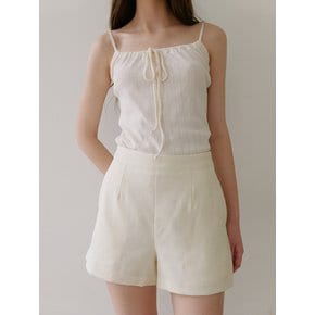 Strap Punching Sleeveless - Ivory